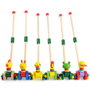 Dino Walker | First steps full of adventure - Wooden walker for toddlers
